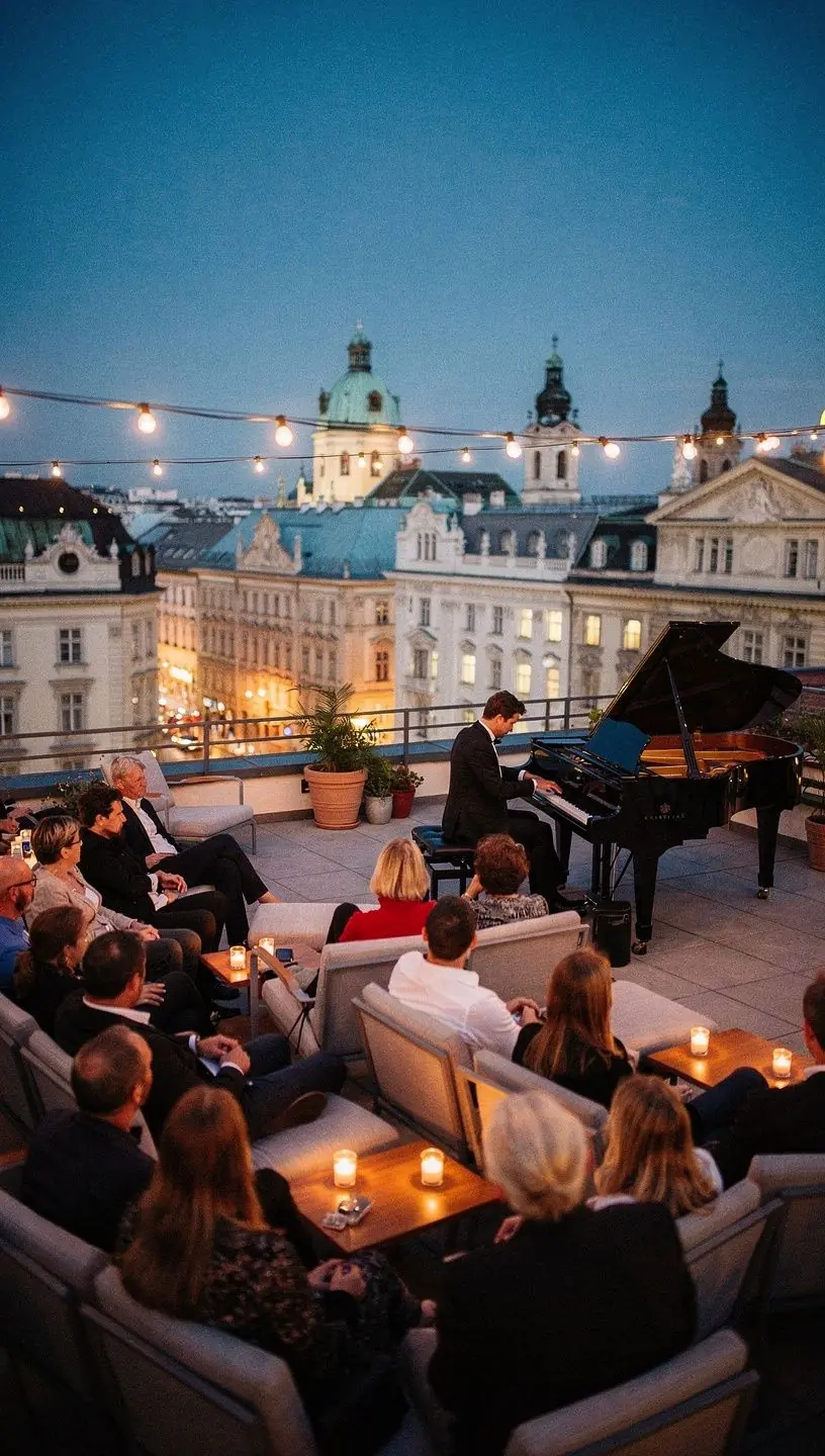 Nahaufnahme von Händen, die über die Tasten eines Klaviers tanzen.